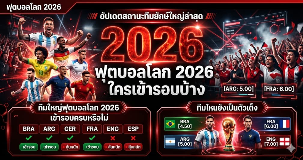 ทีมใหญ่ฟุตบอลโลก 2026 เข้ารอบครบหรือไม่