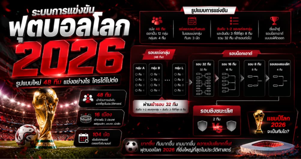 ระบบการแข่งขันฟุตบอลโลก 2026 รูปแบบใหม่