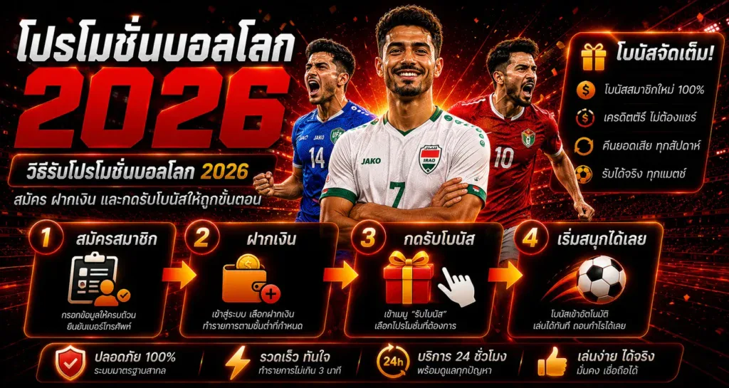 วิธีรับโปรโมชั่นบอลโลก 2026