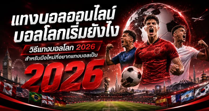 แทงบอลออนไลน์บอลโลกเริ่มยังไง วิธีแทงบอลโลก 2026