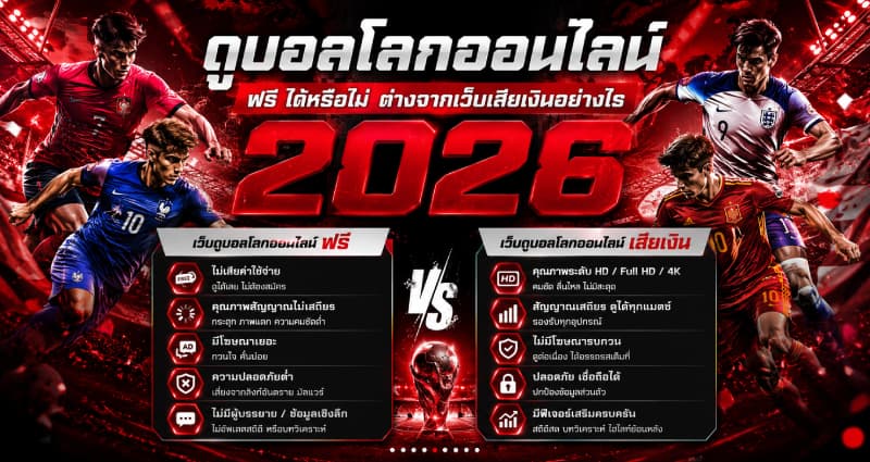 ดูบอลโลกออนไลน์ฟรี ได้หรือไม่