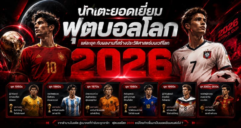 นักเตะยอดเยี่ยมฟุตบอลโลกแต่ละยุค